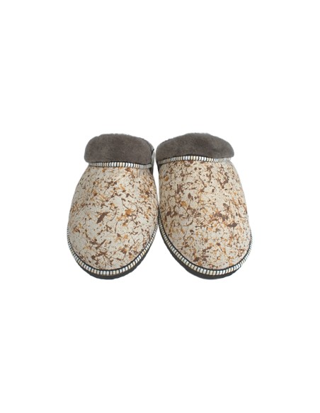 Barevné kožešinové pantofle